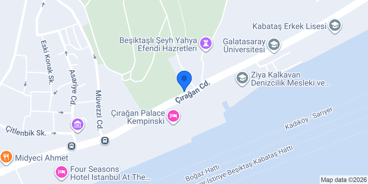 Çırağan Taksi konumu