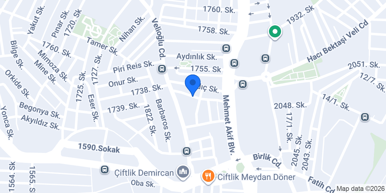 Online Otogar Otobüs Bileti konumu