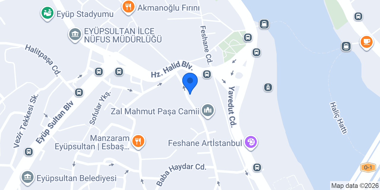 Eyüp Sultan Ensar Talebe Yurdu konumu