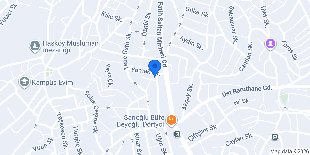 Beyoğlu Vidanjör konumu