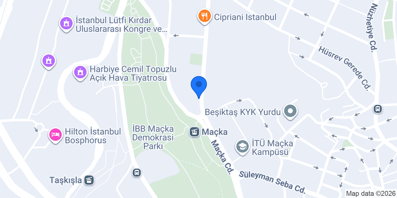 Bliss Özel Maçka Polikliniği konumu