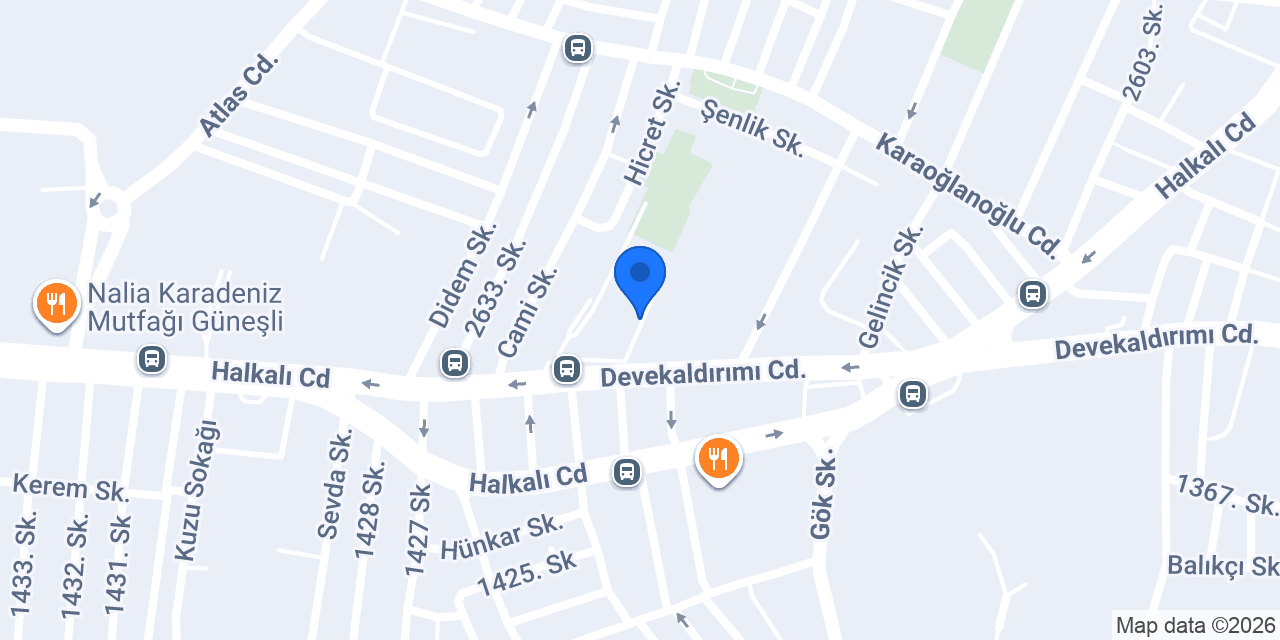 Bektaş Tekstil konumu