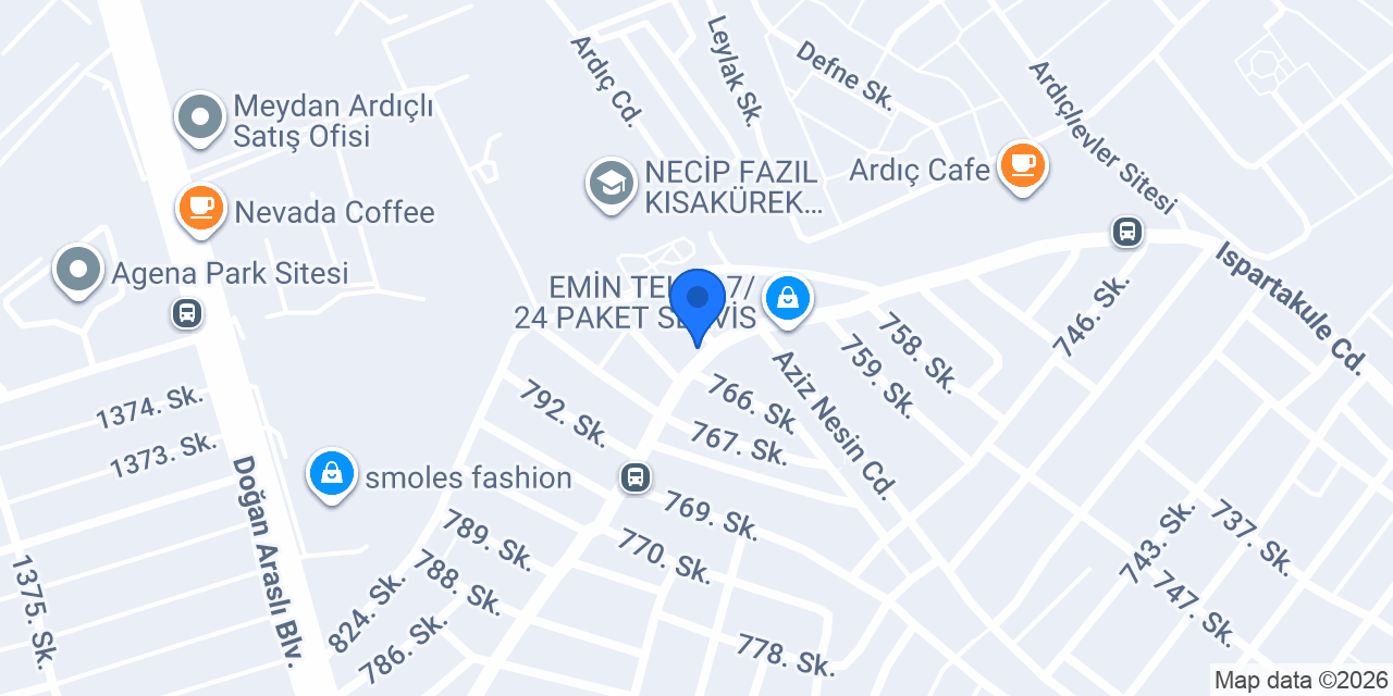 Tatlıcı Erdem usta ardıçlı konumu