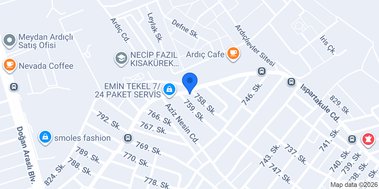 Cihan Elektrik konumu