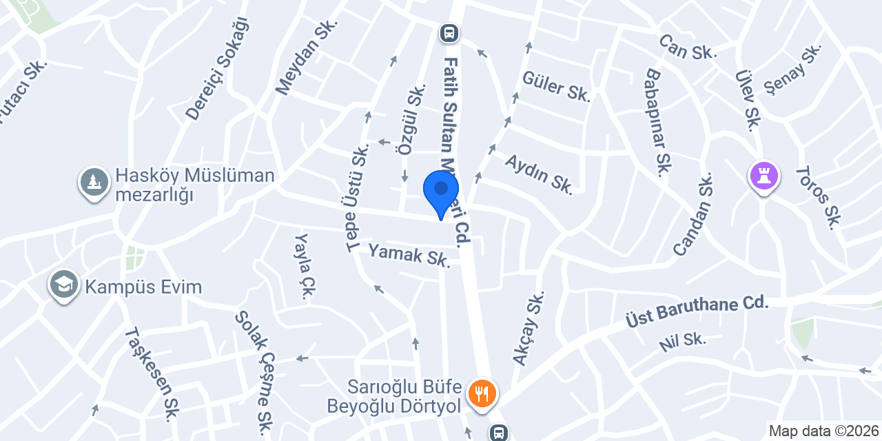 Beyoğlu Ülkü Ocakları konumu