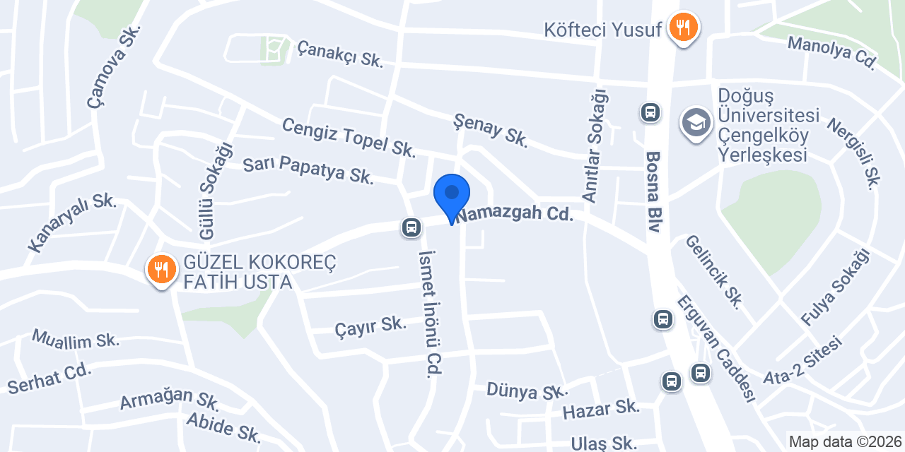 Çengelköy Güzeltepe Yufkacısı konumu