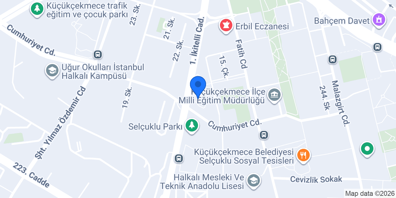 Cihangir Kutay Parkı konumu