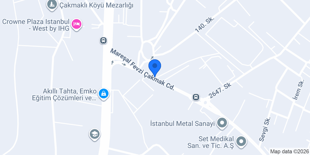 Akçalı Boya A.Ş konumu