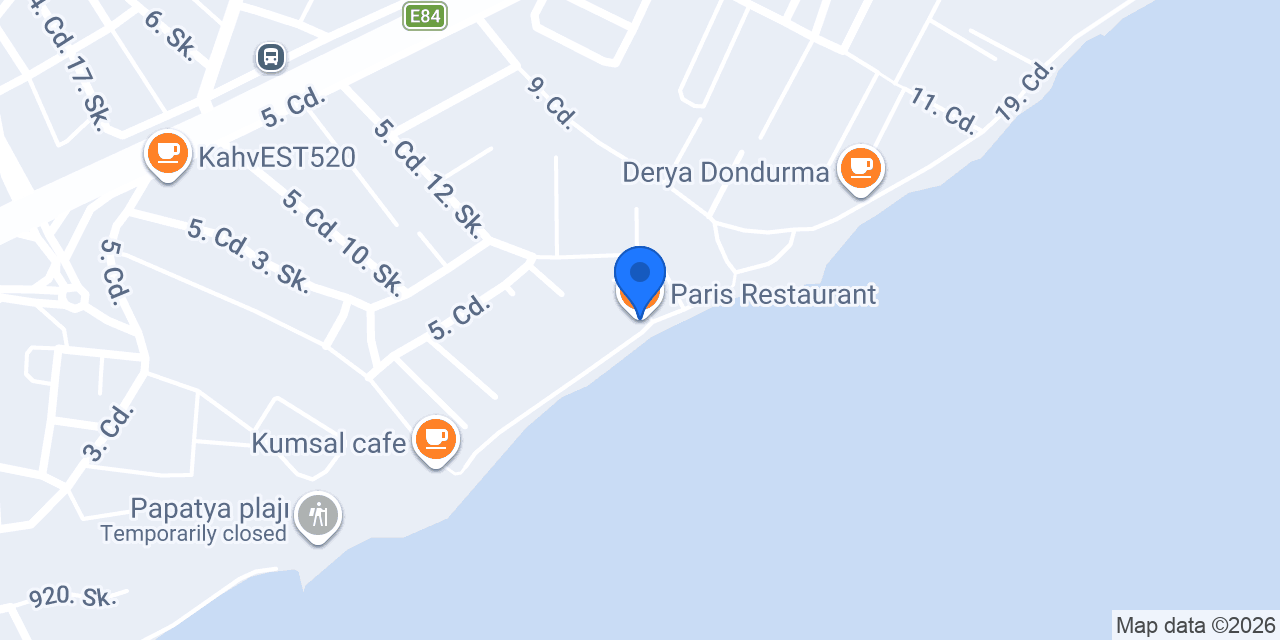 Paris Restaurant konumu