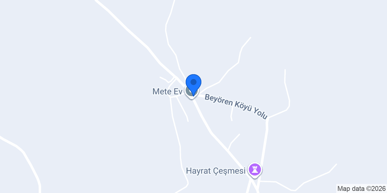 Beyören Köyü Muhtarlığı konumu