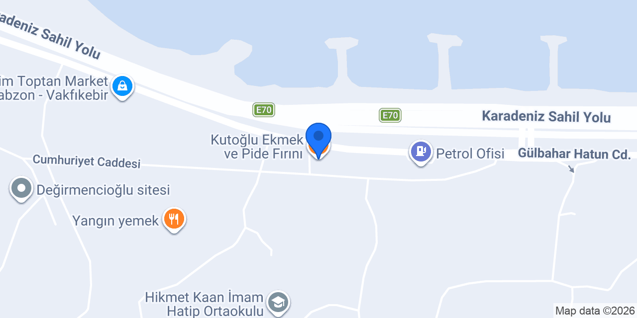 Kutoğlu Ekmek ve Pide Fırını konumu