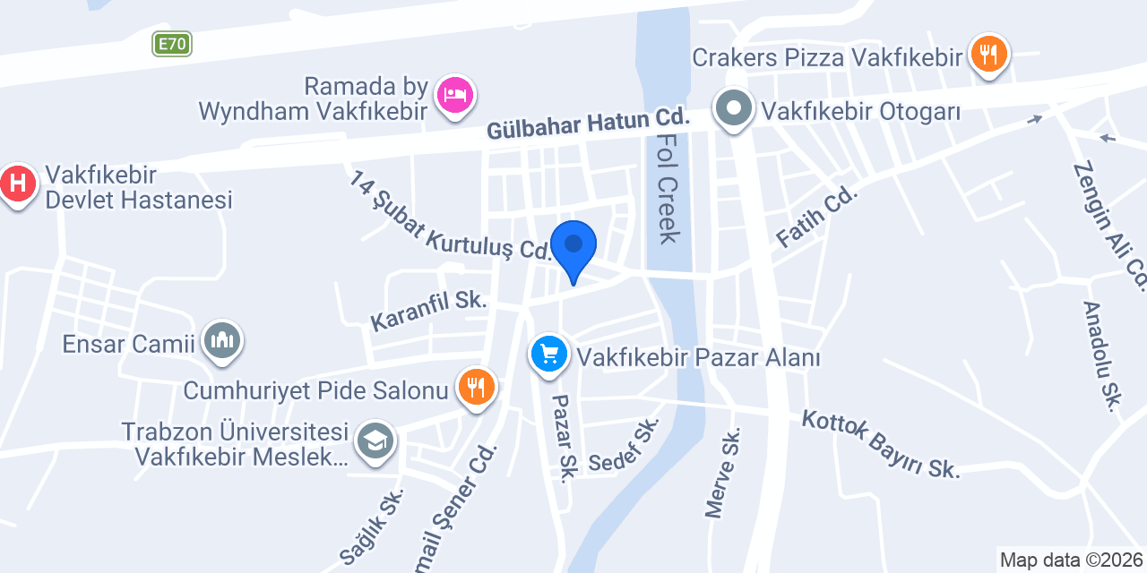 Vakfıkebir Noterliği konumu