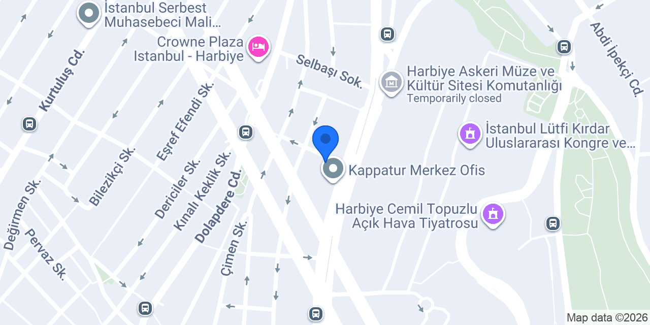 Harbiye döner konumu