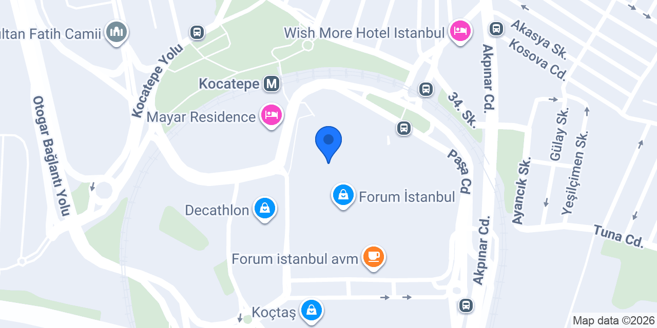 Derimod - Forum İstanbul konumu
