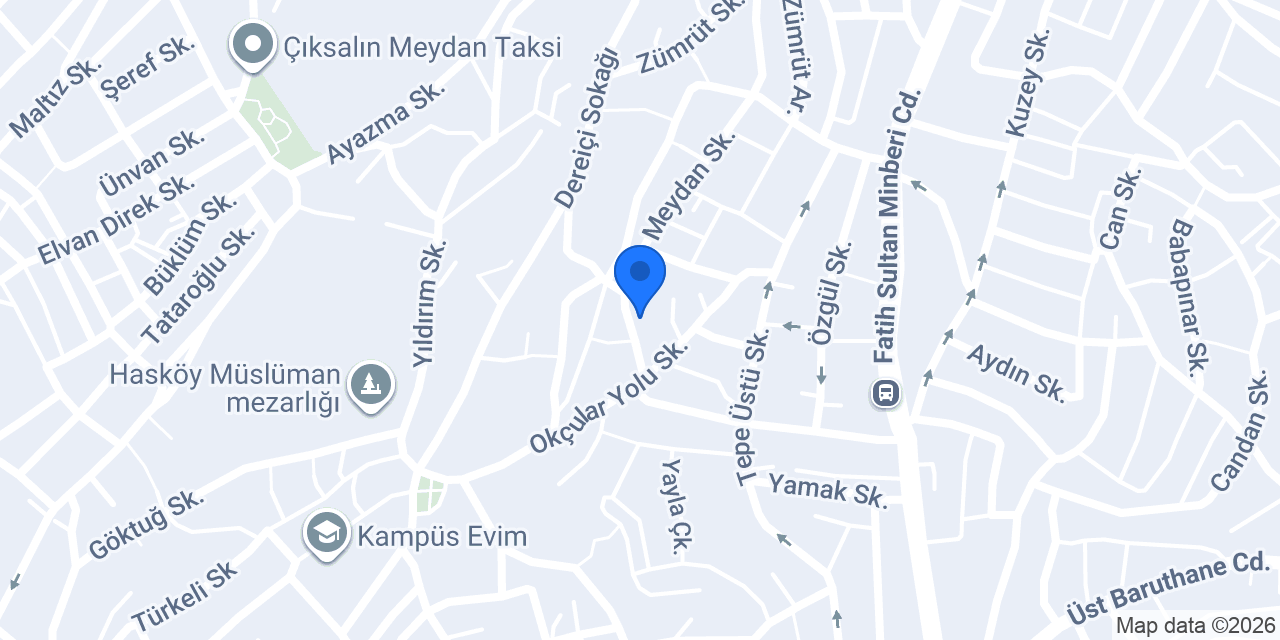 Burada varmış konumu