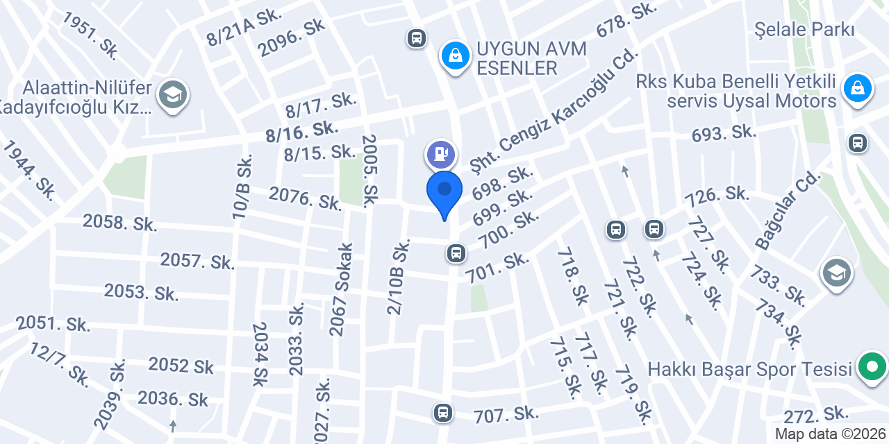 Başoğulları Elektrik konumu