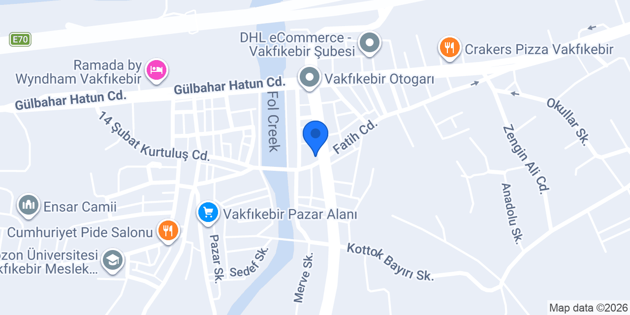 Denizbank-vakfıkebir Şubesi konumu