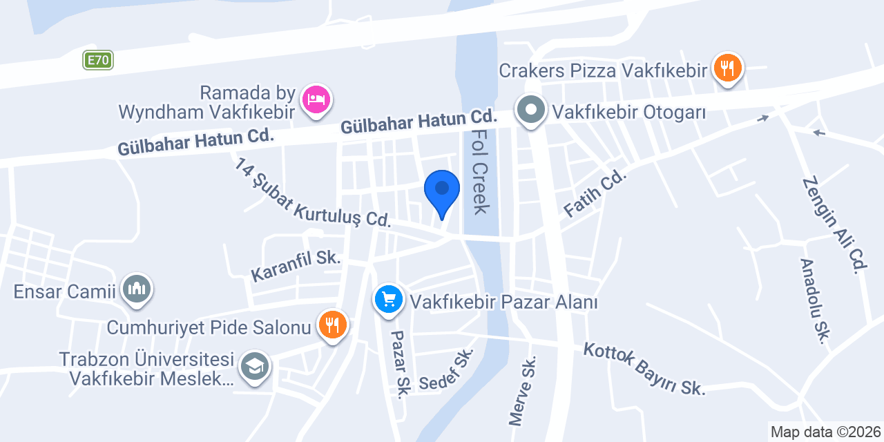 Akbank Vakfıkebir Şubesi konumu