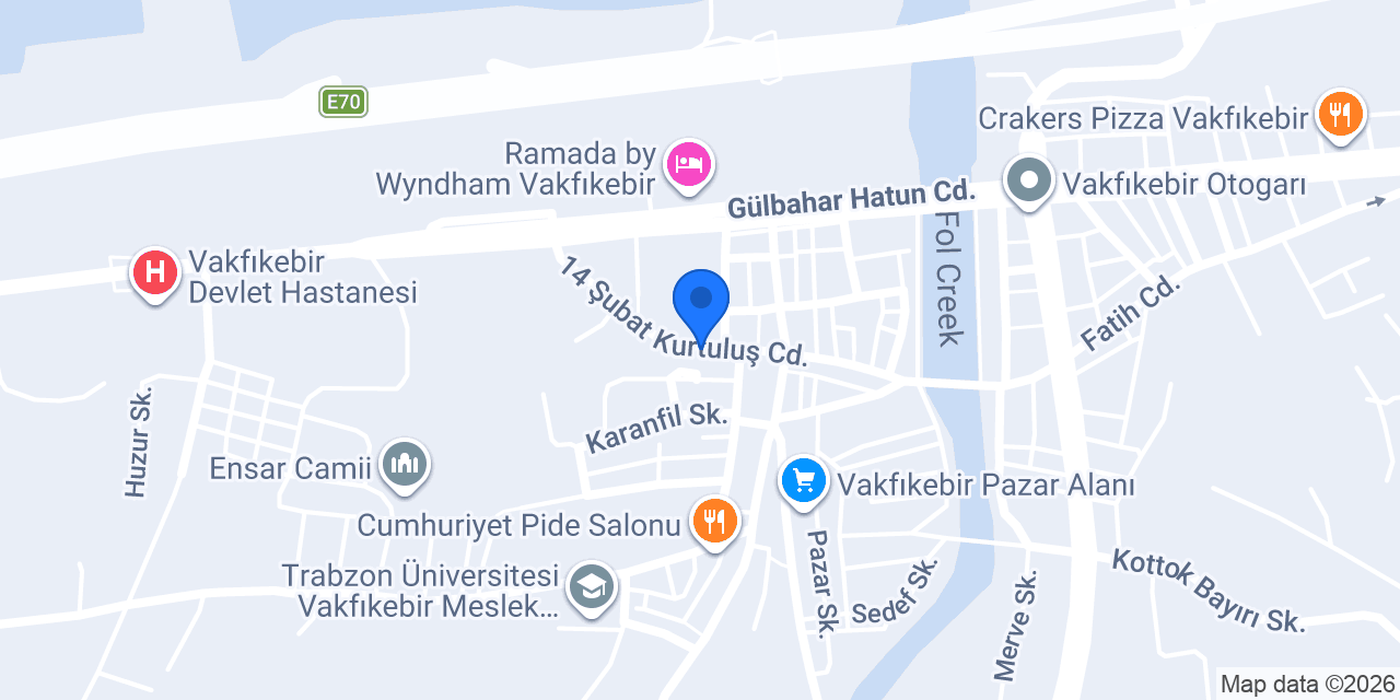 Vakfıkebir KUDUOĞLU MARKET konumu