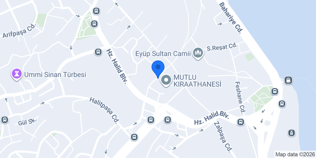 Yeşilay İstanbul Eyüpsultan Şubesi konumu