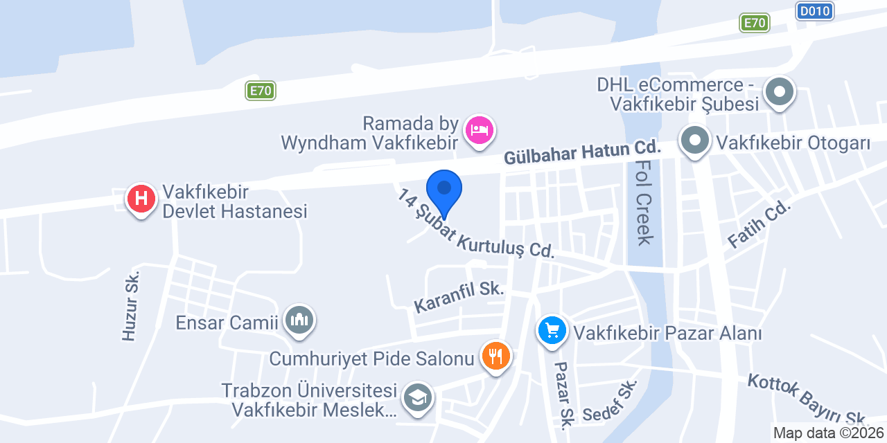 Vakfıkebir İlçe Taksi konumu