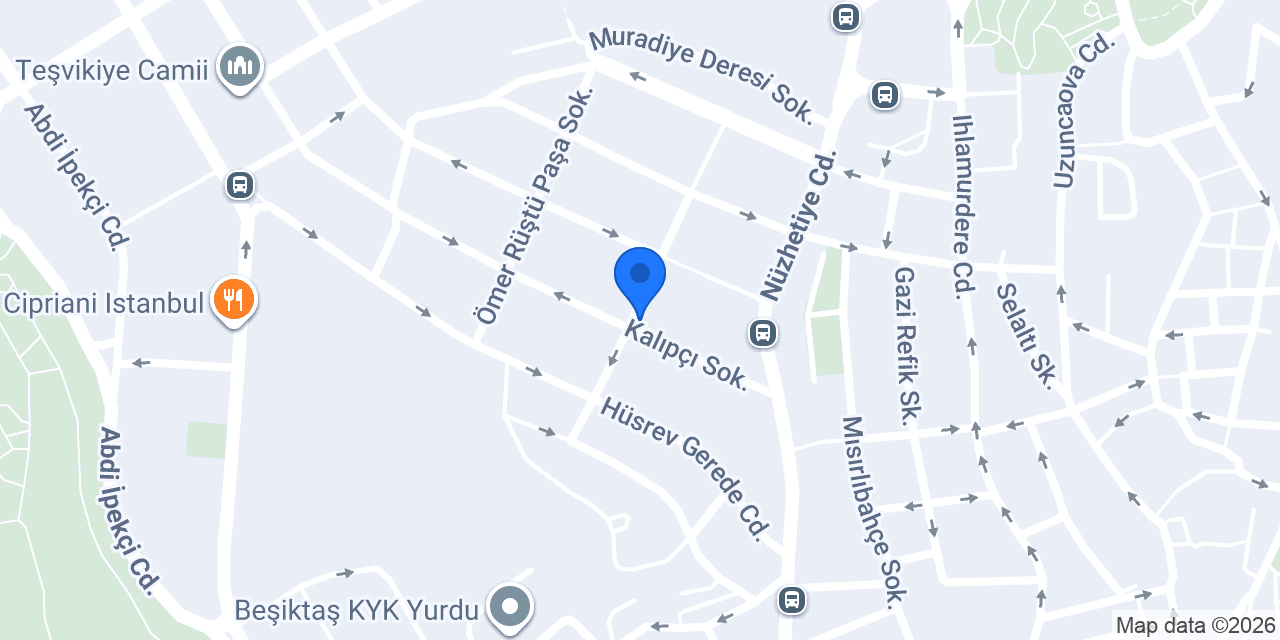 Teşvikiye terzi & kuru temizleme konumu