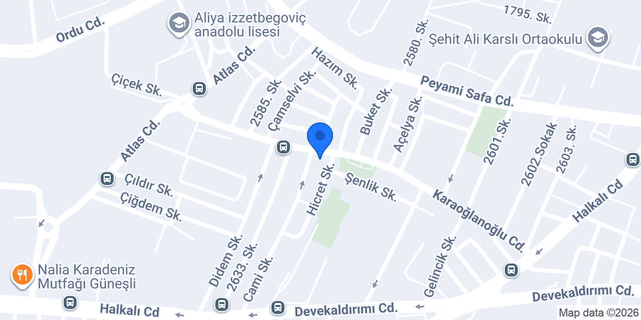 Meşhur sarıyer börekçisi konumu