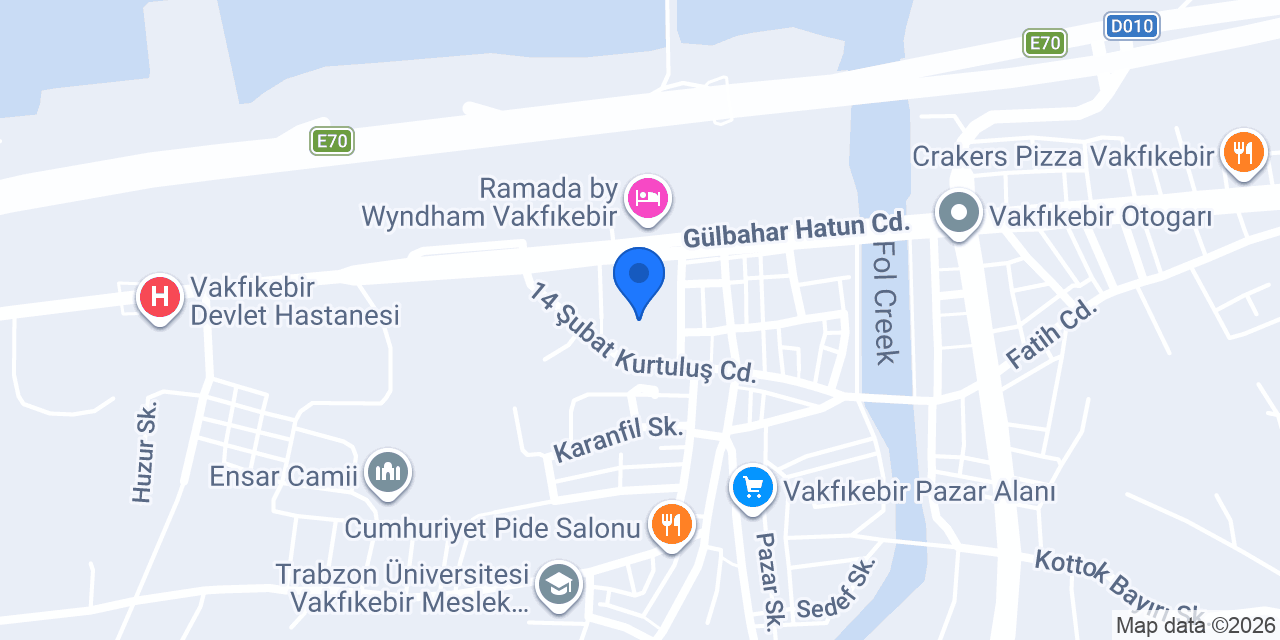 Vakfıkebir Adliyesi konumu