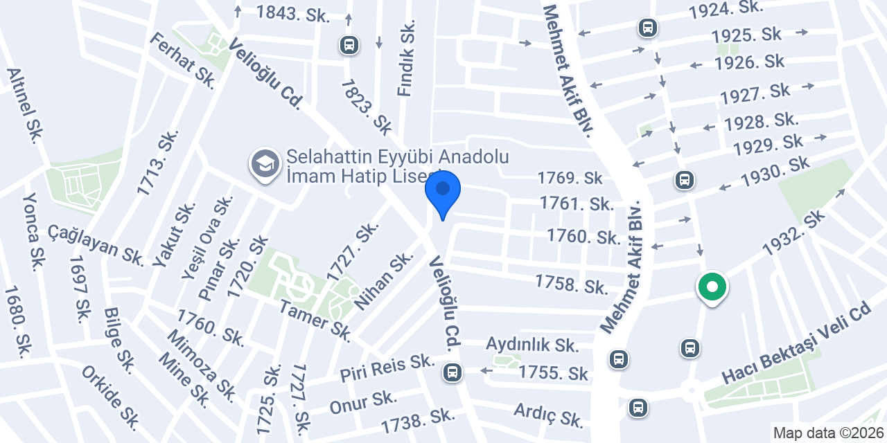 ÖZAYDIN AVM konumu