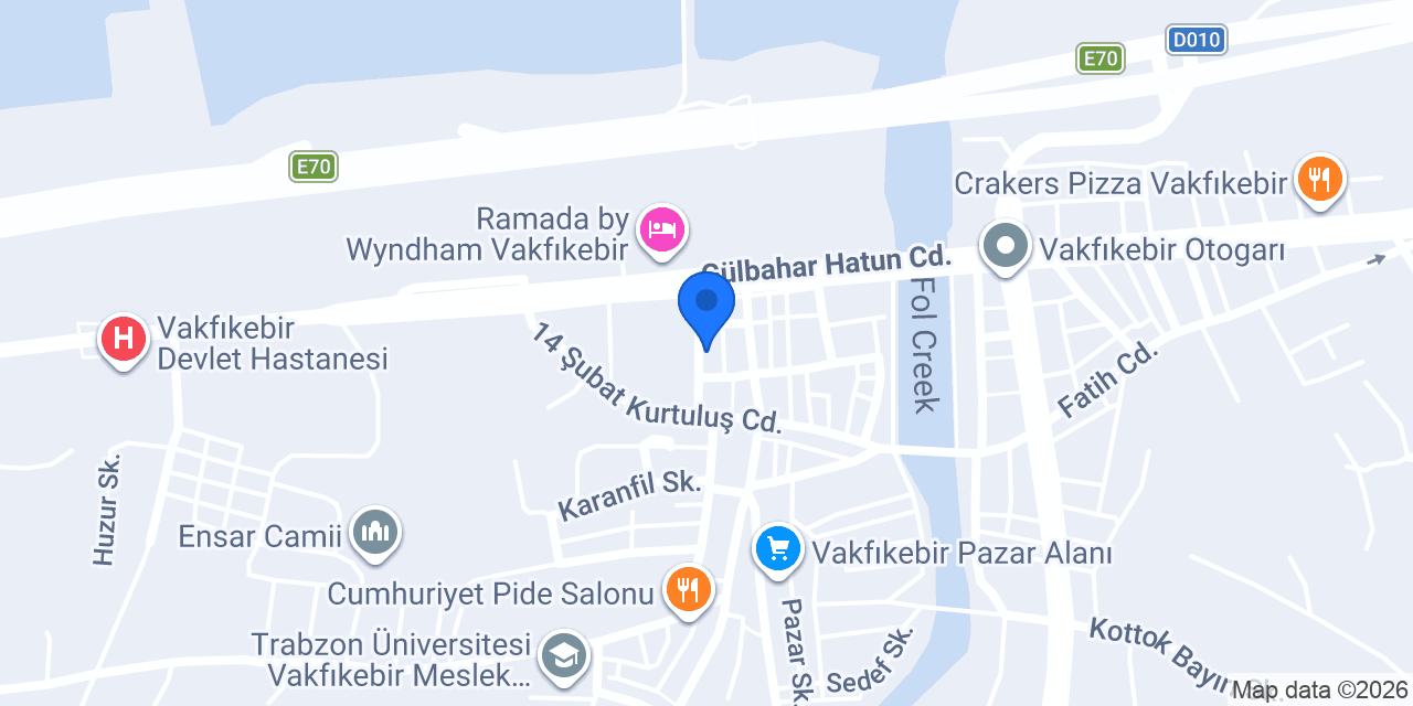 Halkbank Vakfıkebir Şubesi konumu