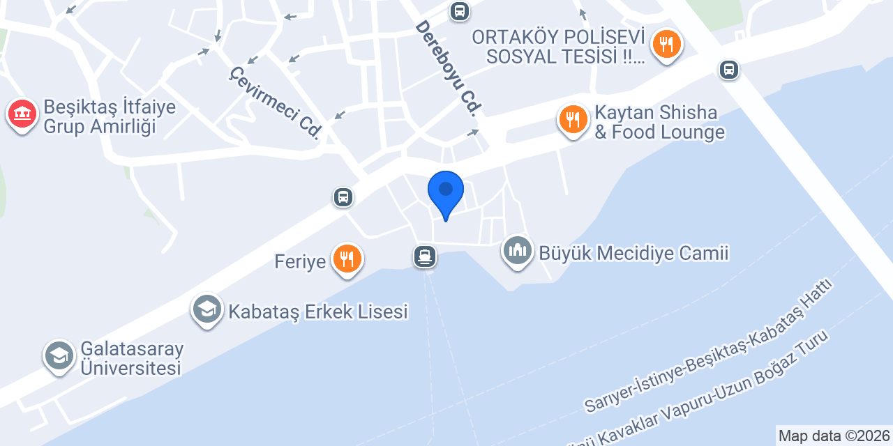 May Bistro Ortaköy konumu