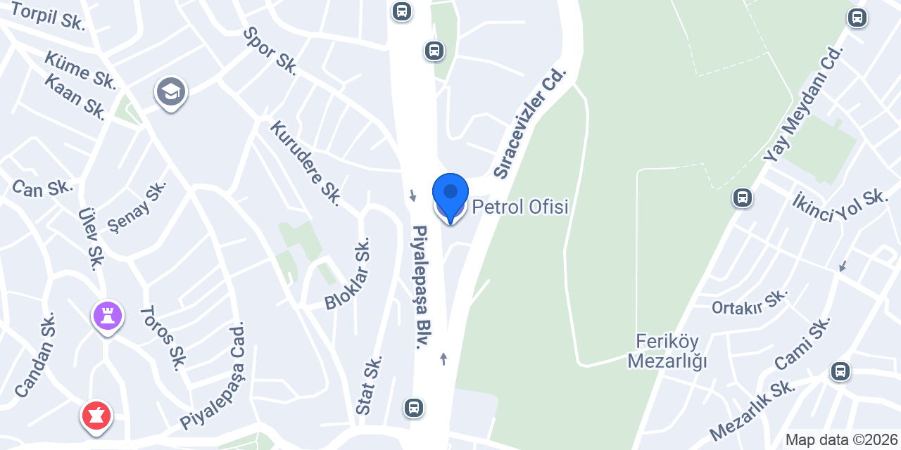 Petrol Ofisi konumu