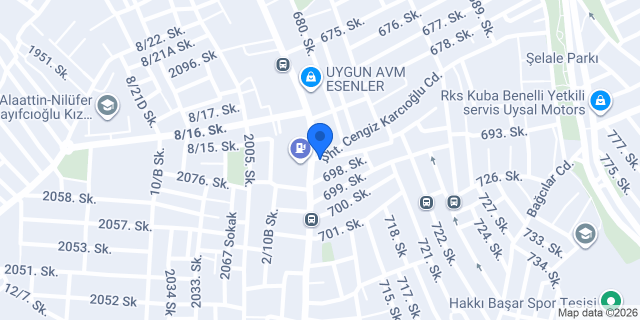 Özarslan Unlu Mamülleri- Ekmek kadayıfı konumu