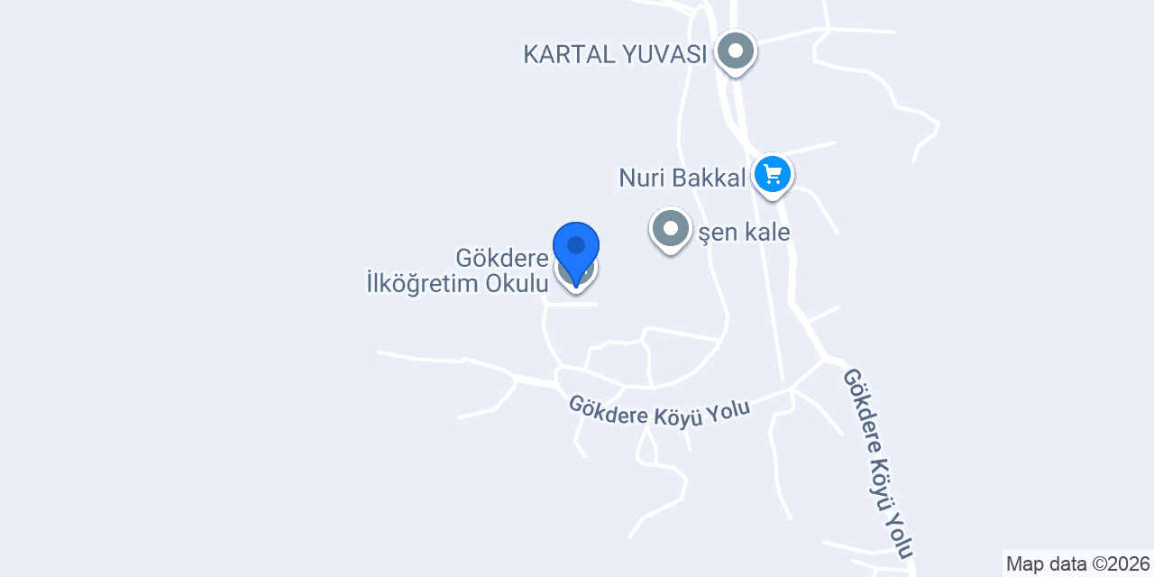 Gökdere İlköğretim Okulu konumu