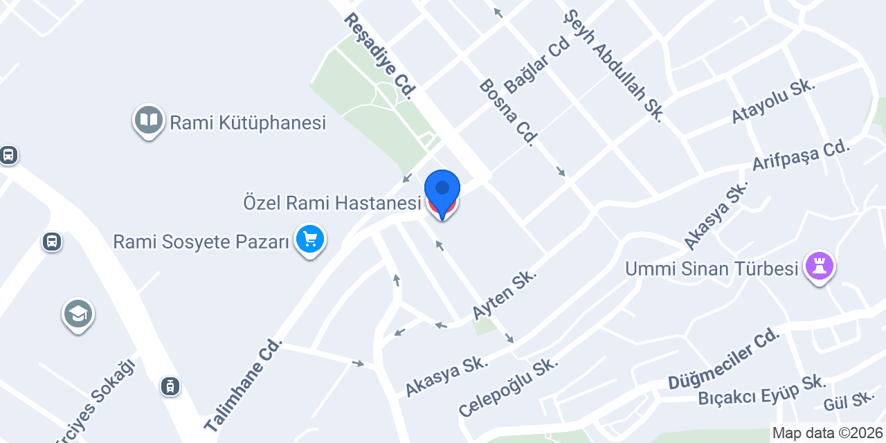 Özel Rami Hastanesi konumu