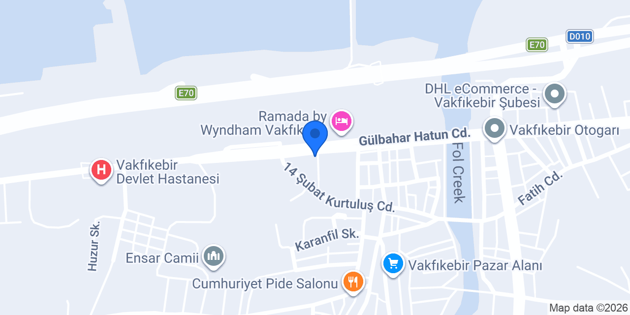 Vakfıkebir İlçe Emniyet Müdürlüğü konumu