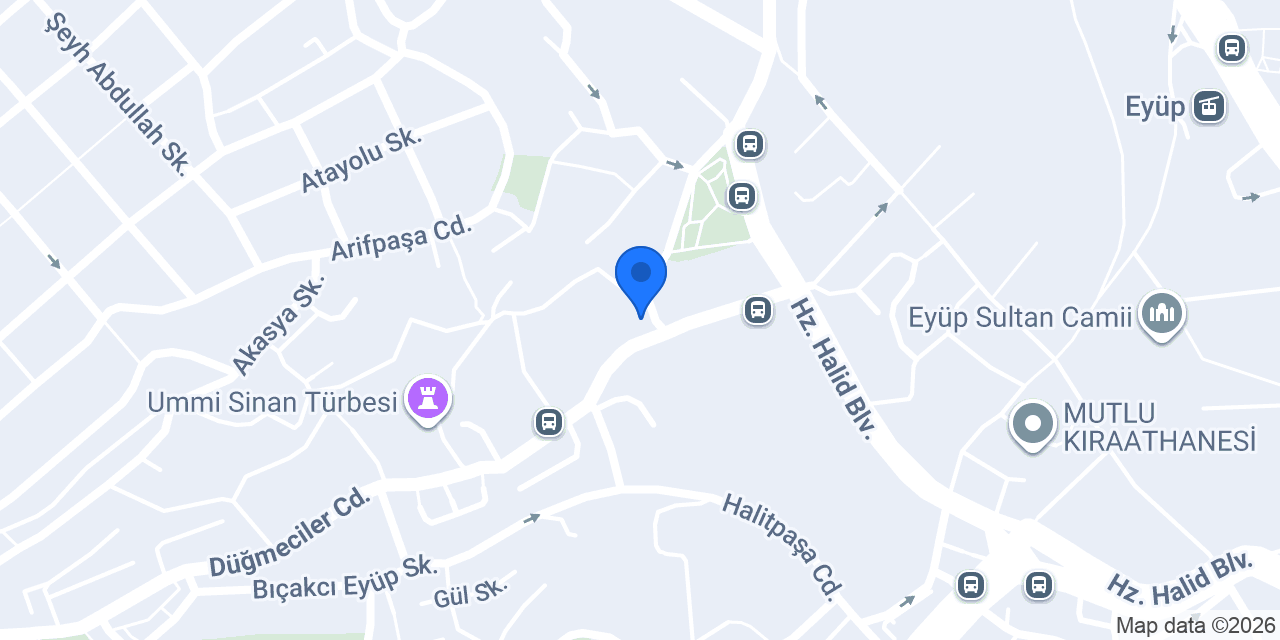 Eyüp Boşnak Börekçisi konumu