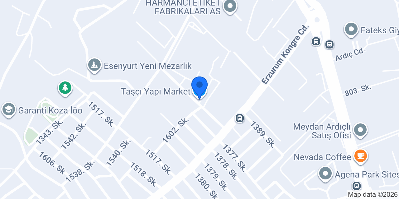 Taşçı Yapı Market konumu