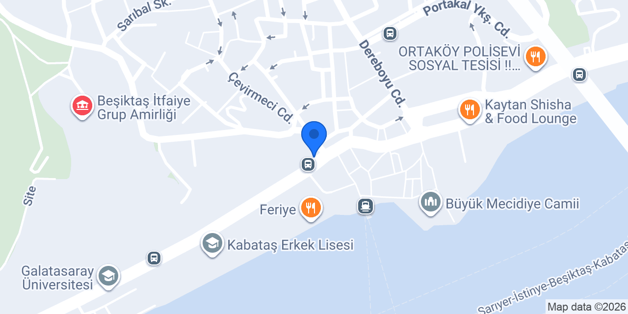TEB Ortaköy Şubesi konumu
