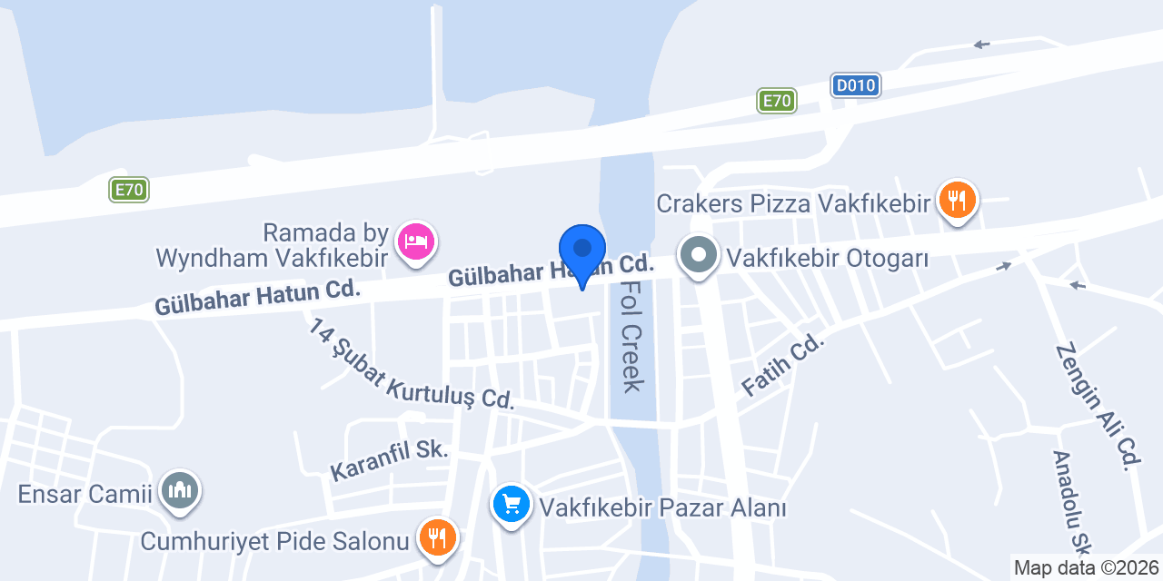 Garanti BBVA Vakfıkebir Şubesi konumu