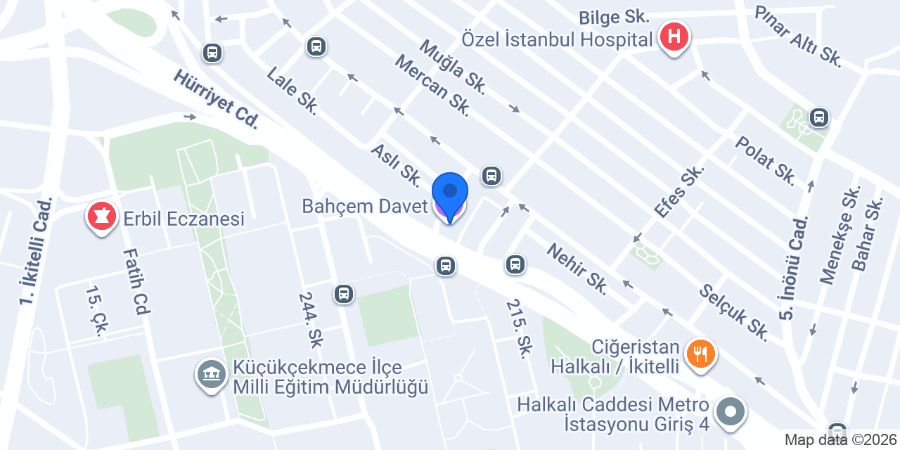 Bahçem Davet konumu