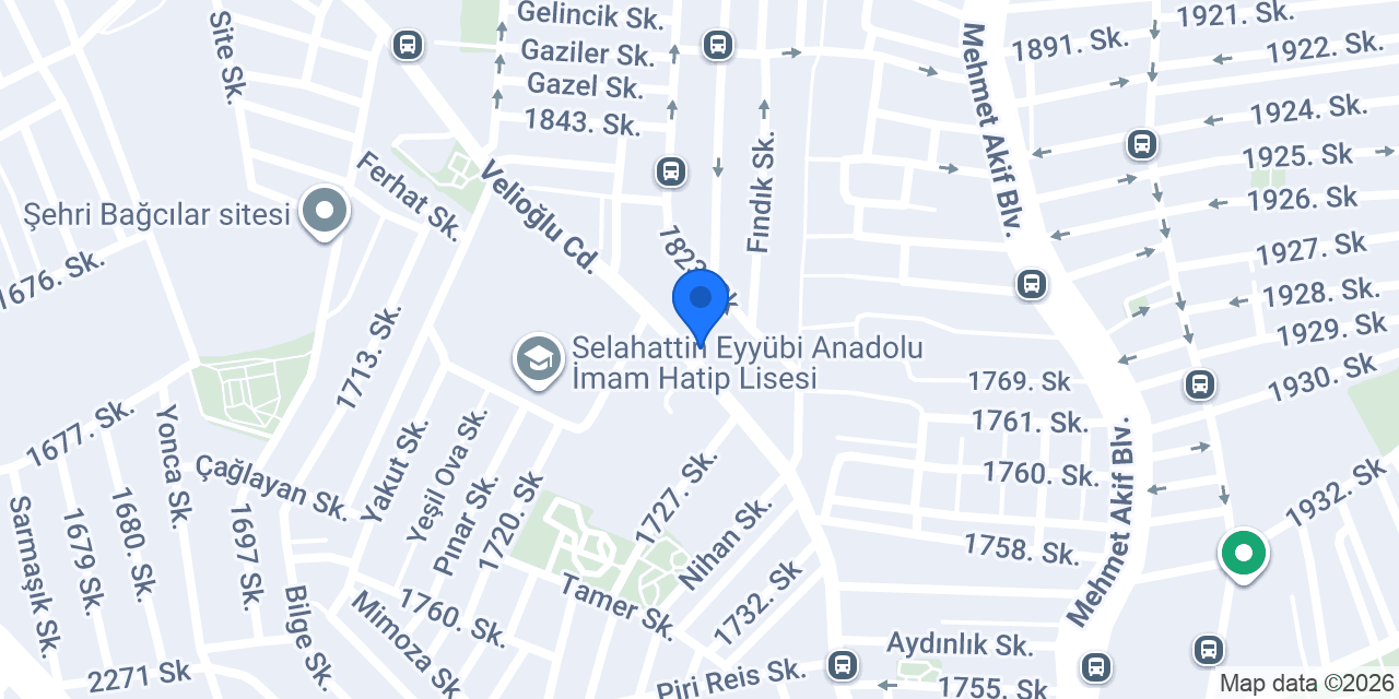ŞİFA MEDİKAL BAĞCILAR konumu