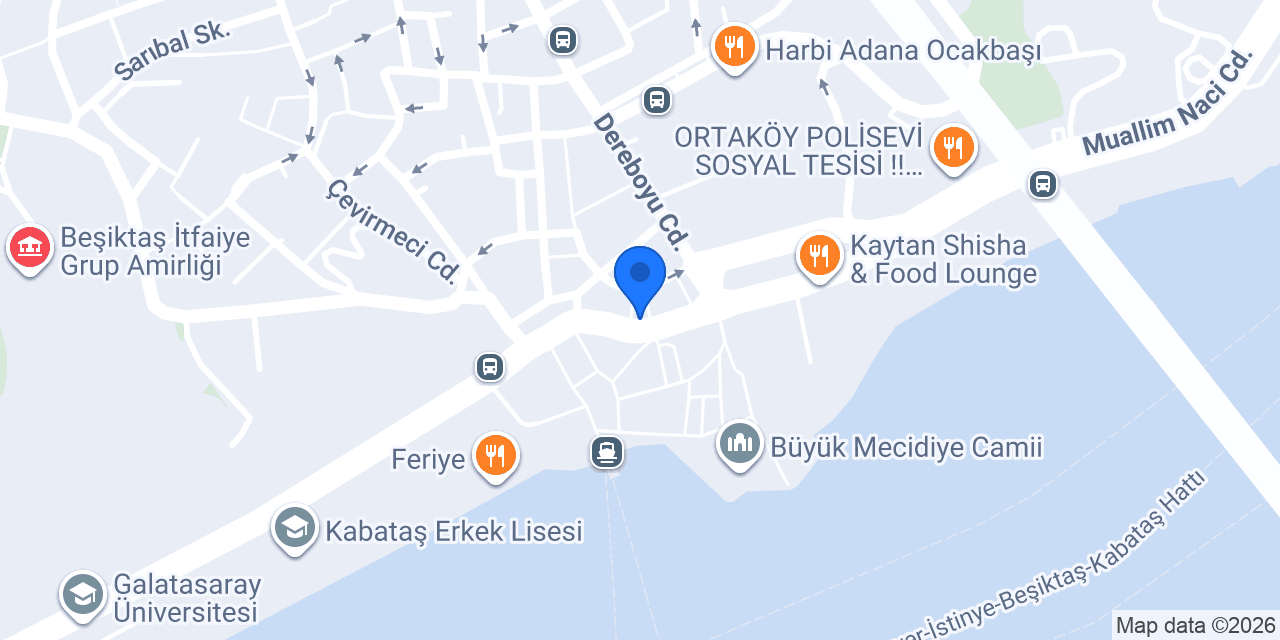 Ortaköy So CHIC konumu