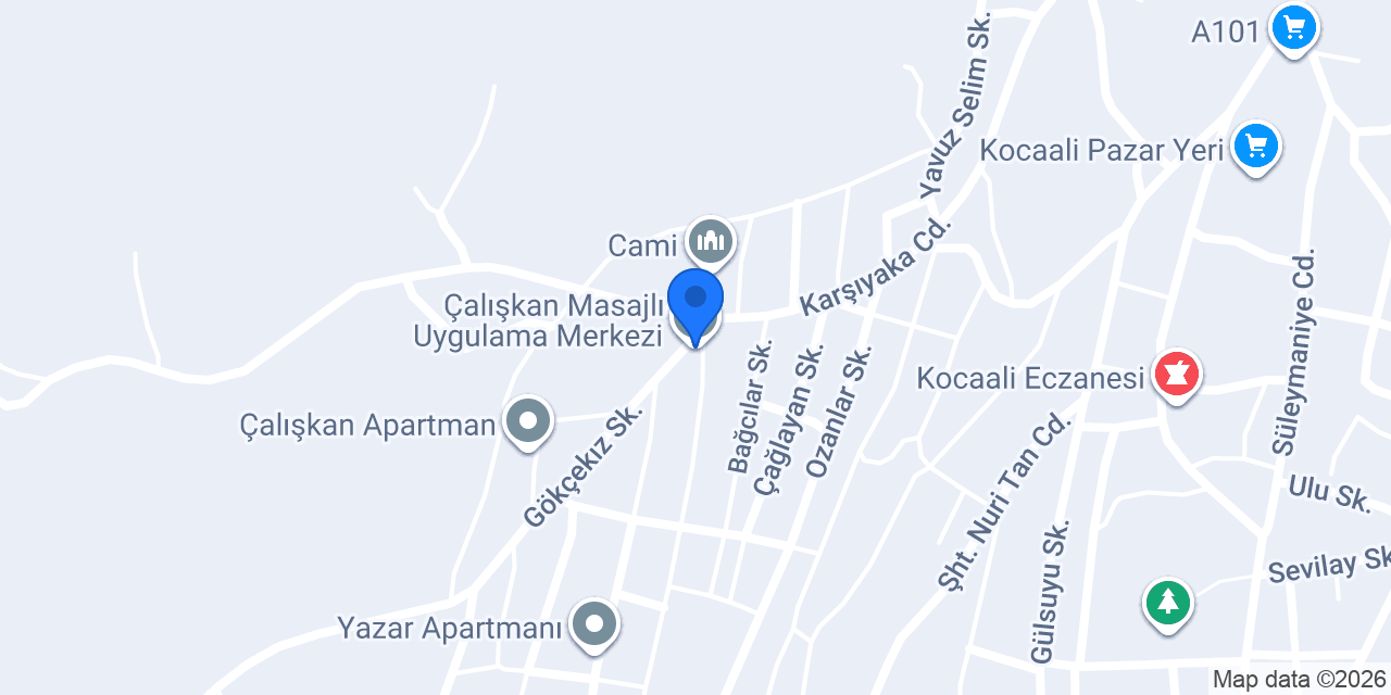 Çalışkan Masajlı Uygulama Merkezi konumu