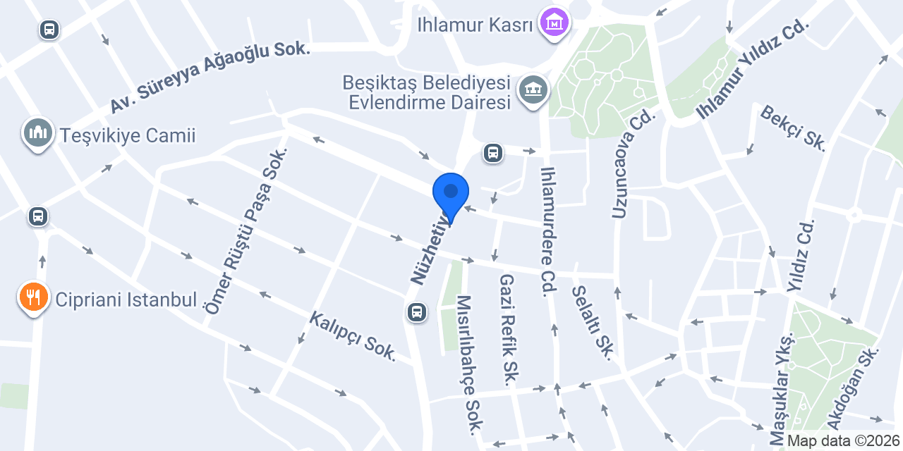 Beşiktaş çiçekçilik konumu