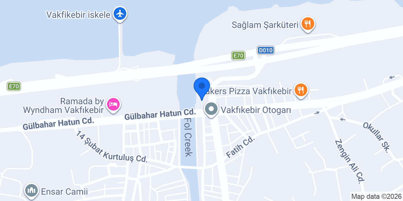 VAKFIKEBİR GÜVEN RENT A CAR konumu