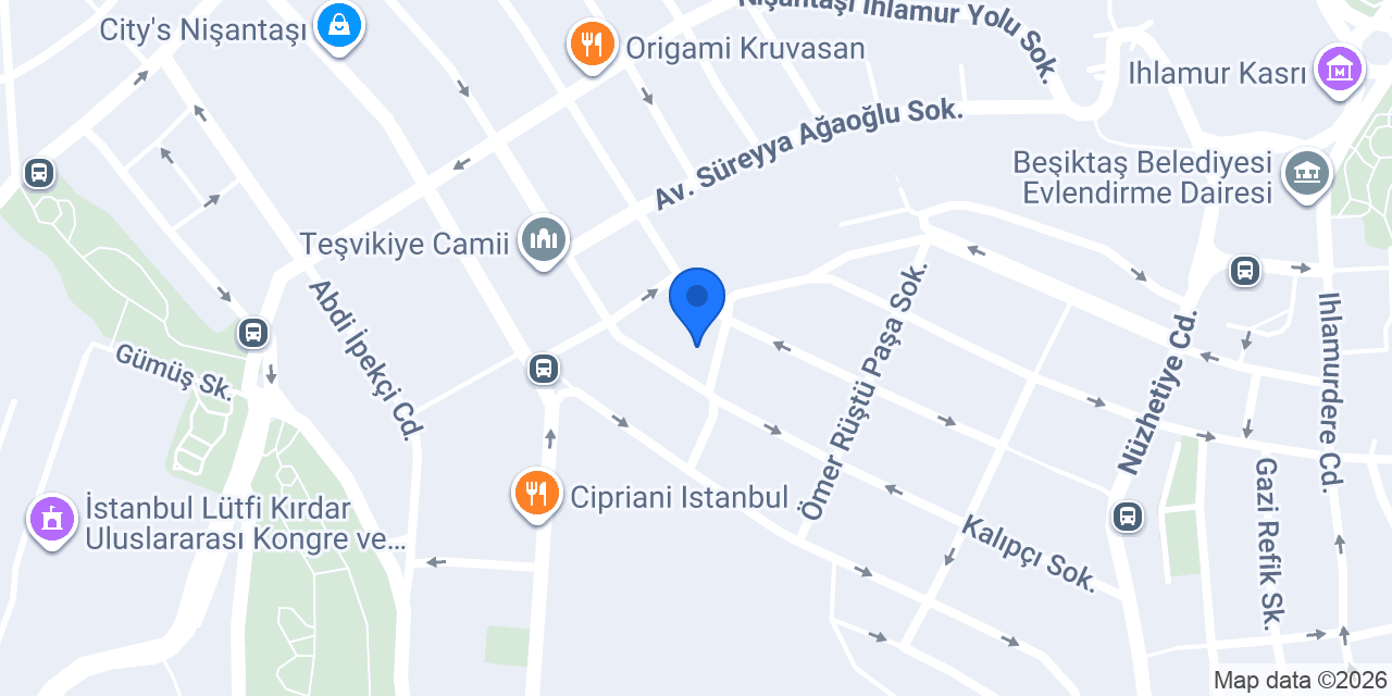 Guido’s Teşvikiye konumu