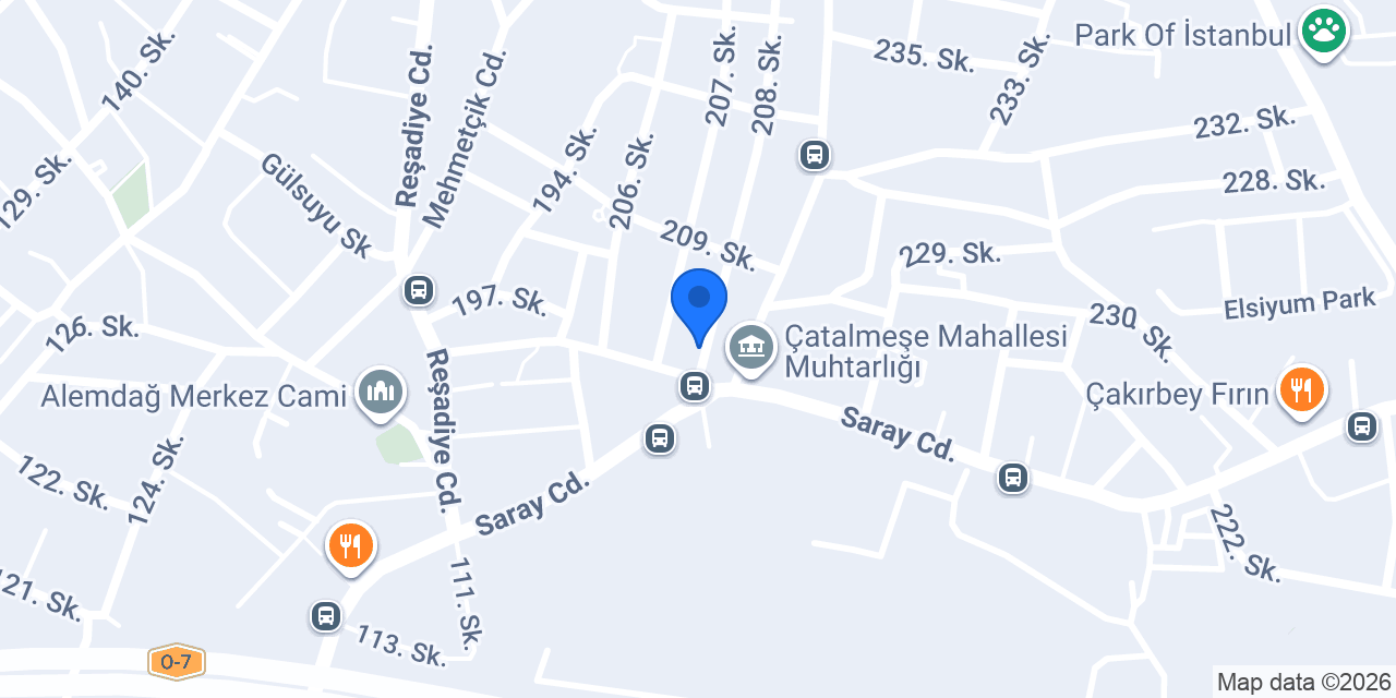 Perçin Mobilya konumu