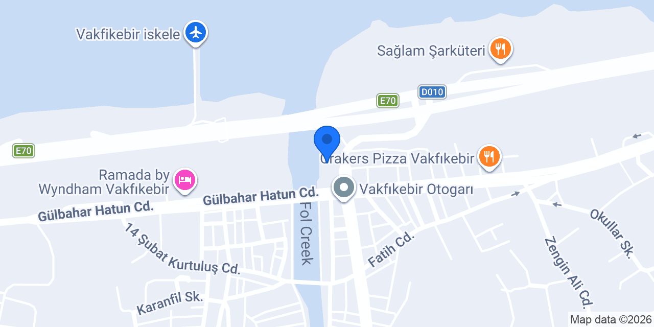 Kamil Koç Vakfıkebir konumu