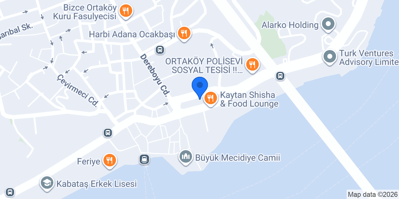 Ali Baba Nargile Restaurant Ortaköy konumu